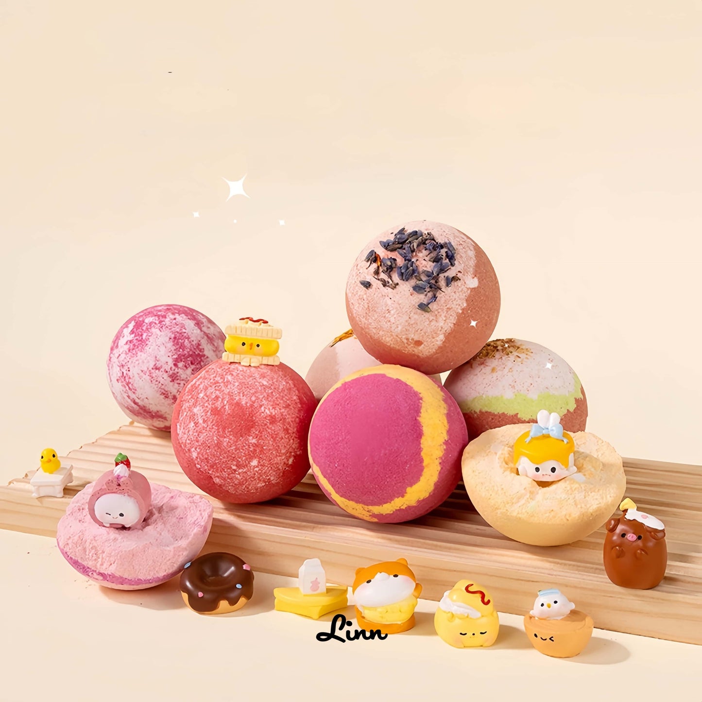 100g玩具浴盐球（藏红花）